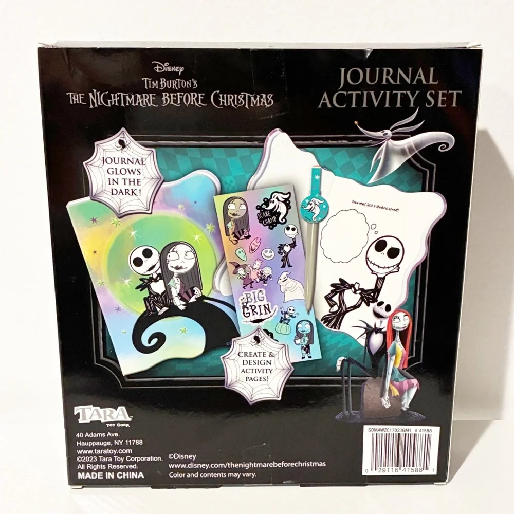 Disney Tim Burton's The Nightmare‎ Before Christmas Journal Activity Set NEW